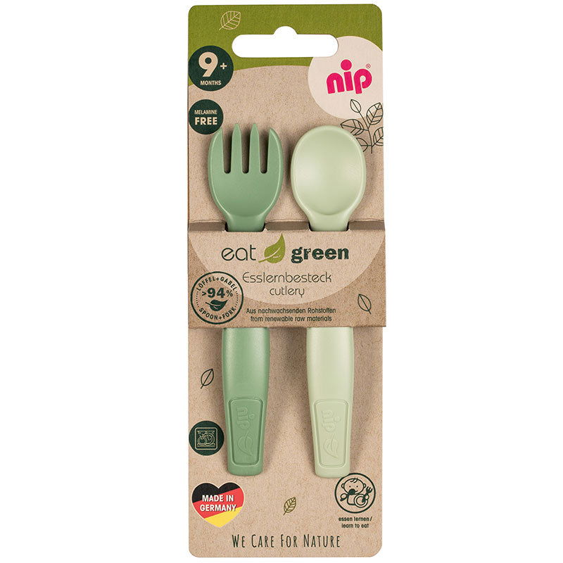 37102 Прибори За Хранене Eat Green 9М Зелен --- BebeMama