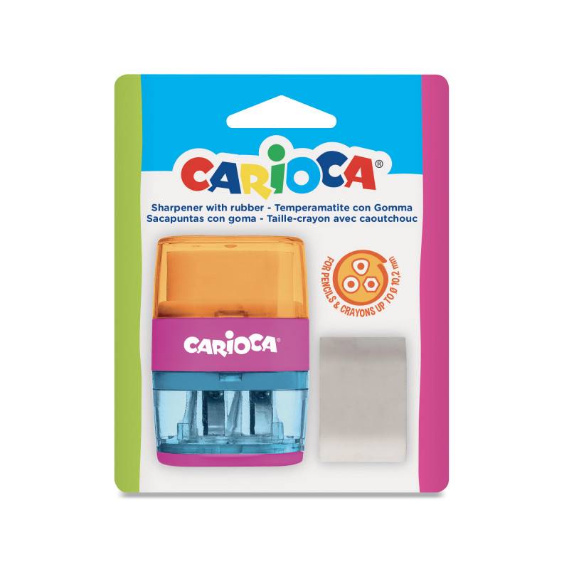 Двойна Острилка + Гума Лилав Carioca
