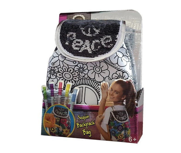 Rucsac de colorat cu paiete