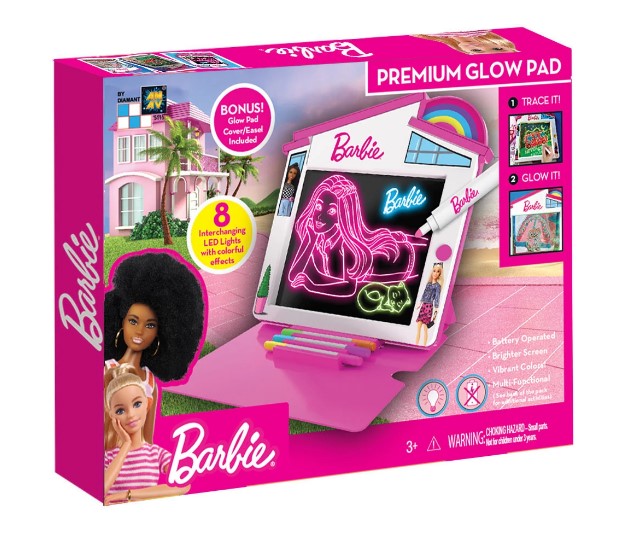 Светеща Дъска За Рисуване Premium Glow Pad Barbie