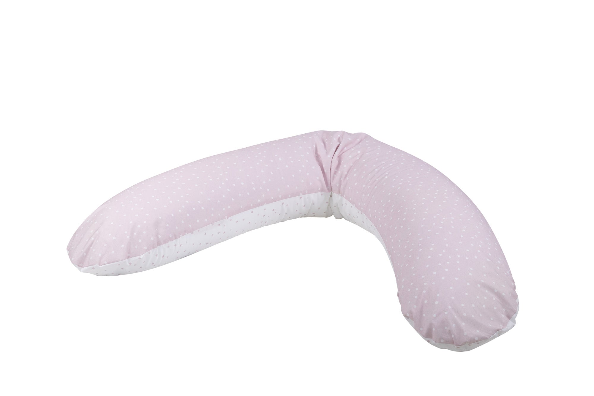 Pernă de alăptare Bubaba cu buline roz