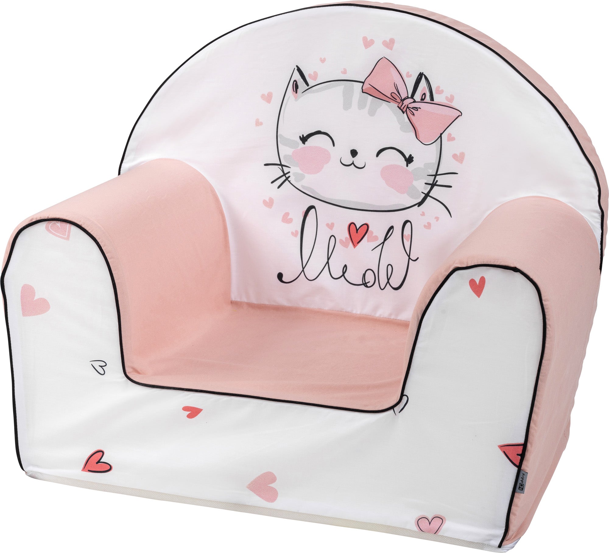 Fotoliu pentru copii Bubaba Kitten, roz