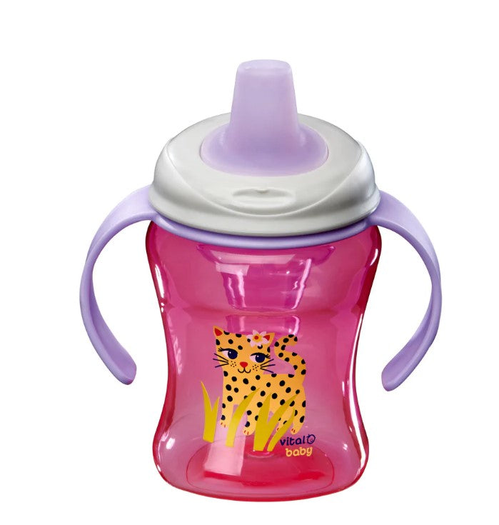Cana Easy Sip cu mânere detașabile, 260 ml. Purple Vital Baby