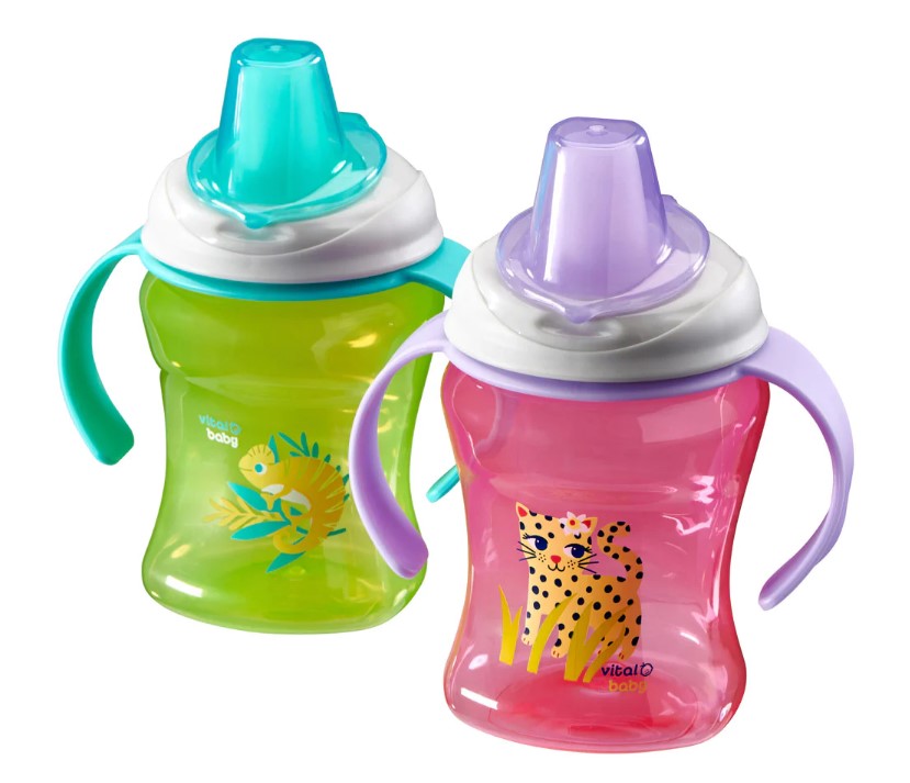 Cana Easy Sip cu mânere detașabile, 260 ml. Purple Vital Baby