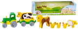 Комплект Трактор С Ремаркета И Животни 30Х10Х8