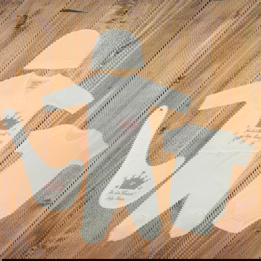 3961 К-Т За Новородено 5Ч. Пудра Корона --- BebeMama