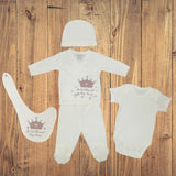 3961 К-Т За Новородено 5Ч. Пудра Корона --- BebeMama