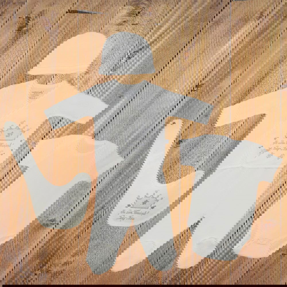 3961 К-Т За Новородено 5Ч. Сив Корона --- BebeMama