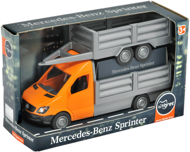 Мерцедес Микробус Спринтер Товарен С Ремарке Отварящи Врати 28Х18Х10 И Подвижен Волан