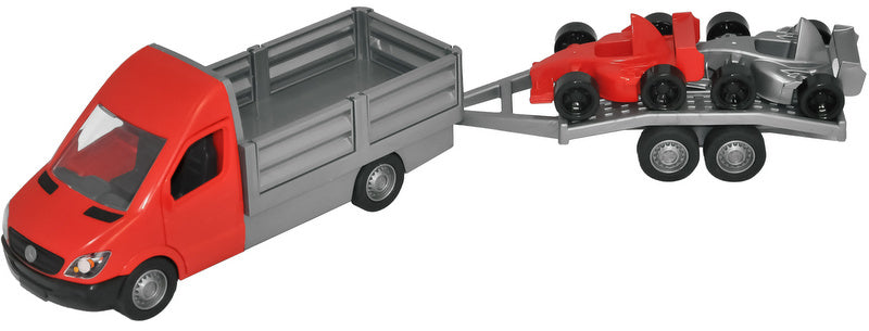 Мерцедес Микробус Спринтер Пътна Помощ 2 Коли С Ремарке Отварящи Врати 28Х13Х11 И Подвижен Волан