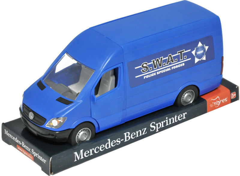 Мерцедес Микробус Спринтер Полицейски С Отварящи Врати И Подвижен Волан 28Х12Х10