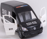 Мерцедес Микробус Спринтер Полицейски Черен С Отварящи Врати И Подвижен Волан 28Х12Х10