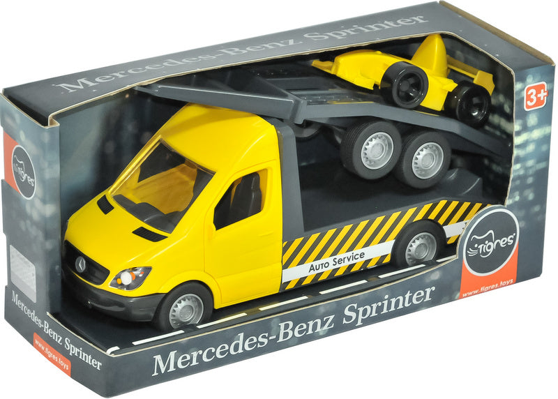 Мерцедес Микробус Спринтер Пътна Помощ С Ремарке Отварящи Врати 28Х13Х11 И Подвижен Волан