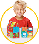 Constructor Crystal Color Puzzle Journey cu mașină metalică, 240 de piese, 40 x 31 x 9 cm