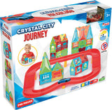 Constructor Crystal Color Puzzle Journey cu mașină metalică, 240 de piese, 40 x 31 x 9 cm
