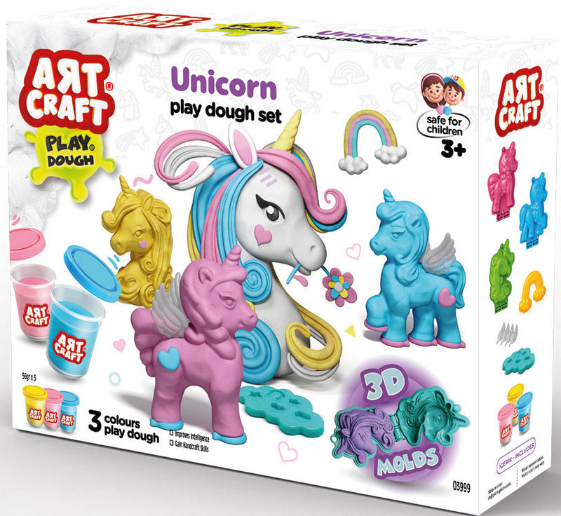 Set de plastilină matrițe 3D Unicorn 24X20X6