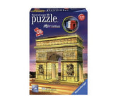 3D Пъзел Ravensburger 216 Ел. - Триумфалната Арка През Нощта --- BebeMama