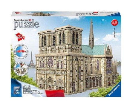 3D Пъзел Ravensburger 324 Ел. - Катедралата Нотр Дам --- BebeMama