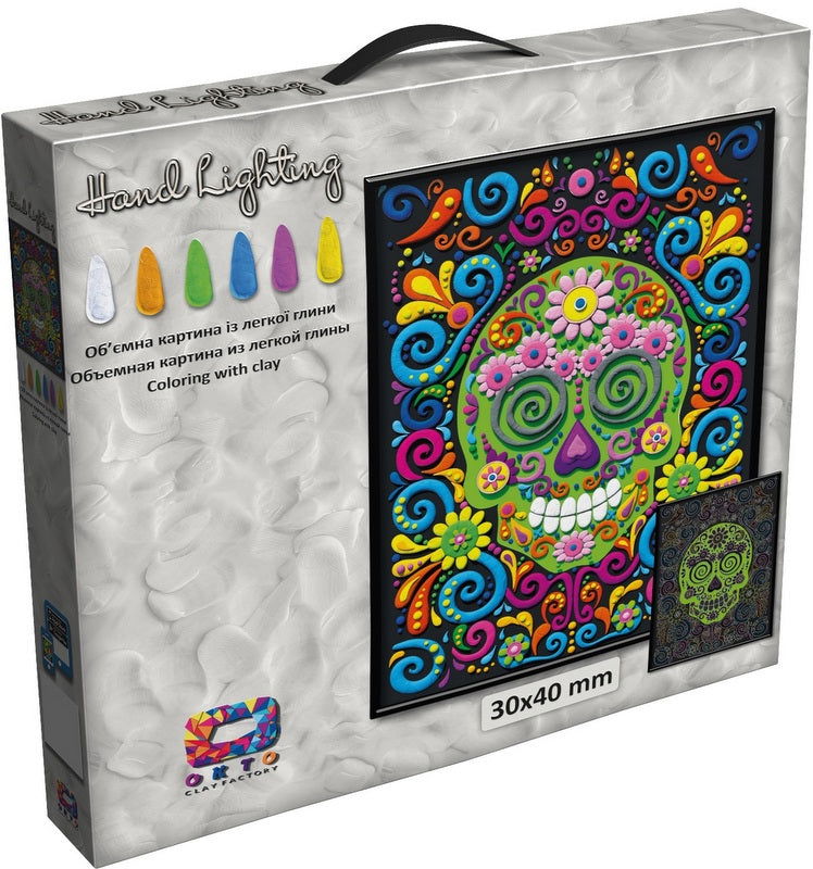 3 Д Картина От Моделин С Рамка И Работна Инструкция Размер На Картината 30 Х 40 См Череп 46Х6Х44 --- BebeMama