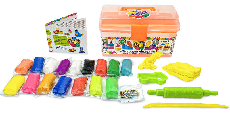 Set de plastilină Lovin'Do în cutie portocalie, 100% pe bază de plante