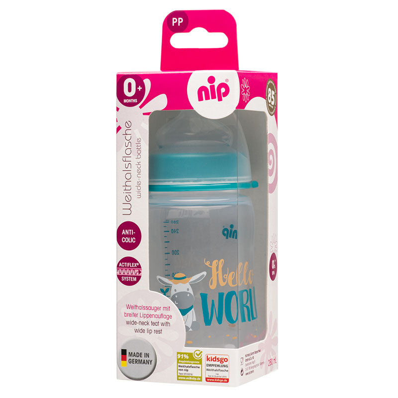 Sticlă PP 260 ml. Silicon 0M+ Flow M Boy