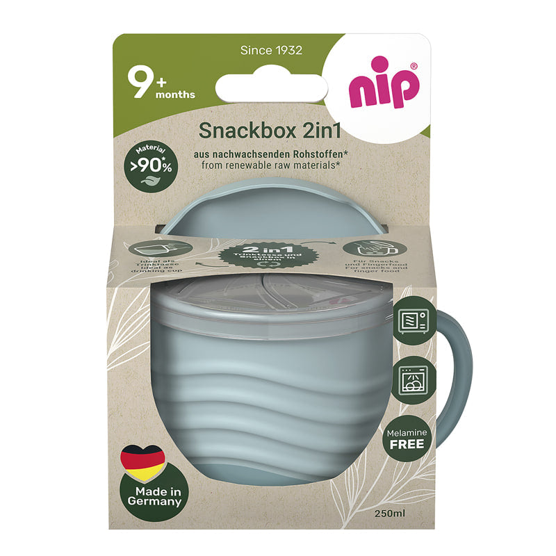 Чаша С Капак 2в 1 Eat Green 9м Син Nip