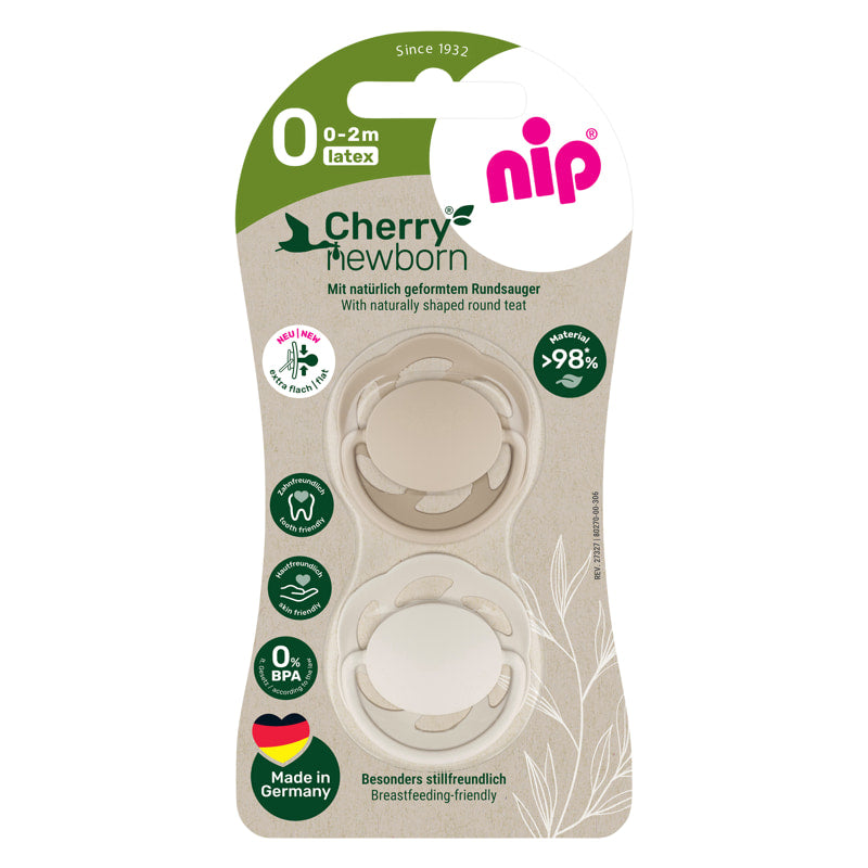 Залъгалка Cherry Newborn Boy Бежов 0 2m. Nip