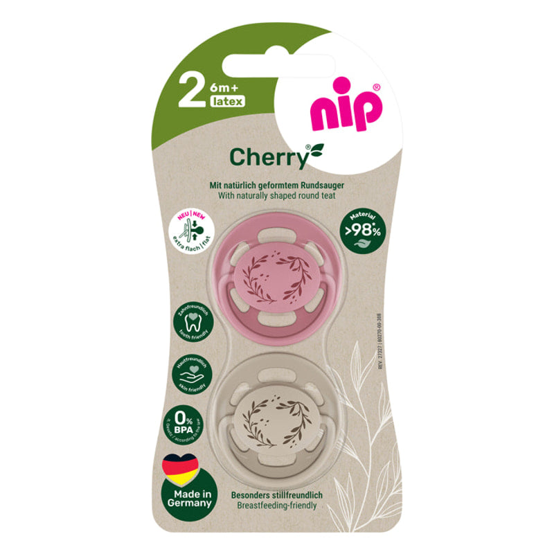 Залъгалка Cherry Girl Розов,бежов Кау.6+m Nip