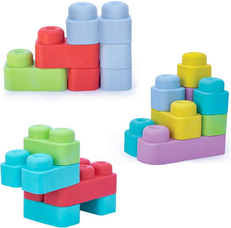 Мек Гумен Бебешки Конструктор В Кутия 12 Ел.