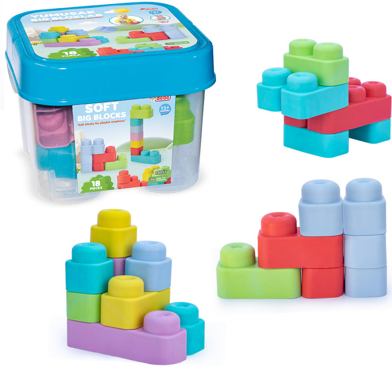 Мек Гумен Бебешки Конструктор В Кофа 18 Ел.