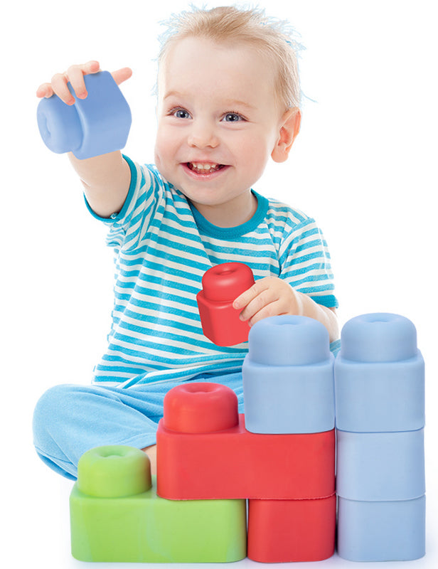 Мек Гумен Бебешки Конструктор В Чанта 24 Ел.