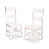 Melissa & Doug fehér szék, 2 db