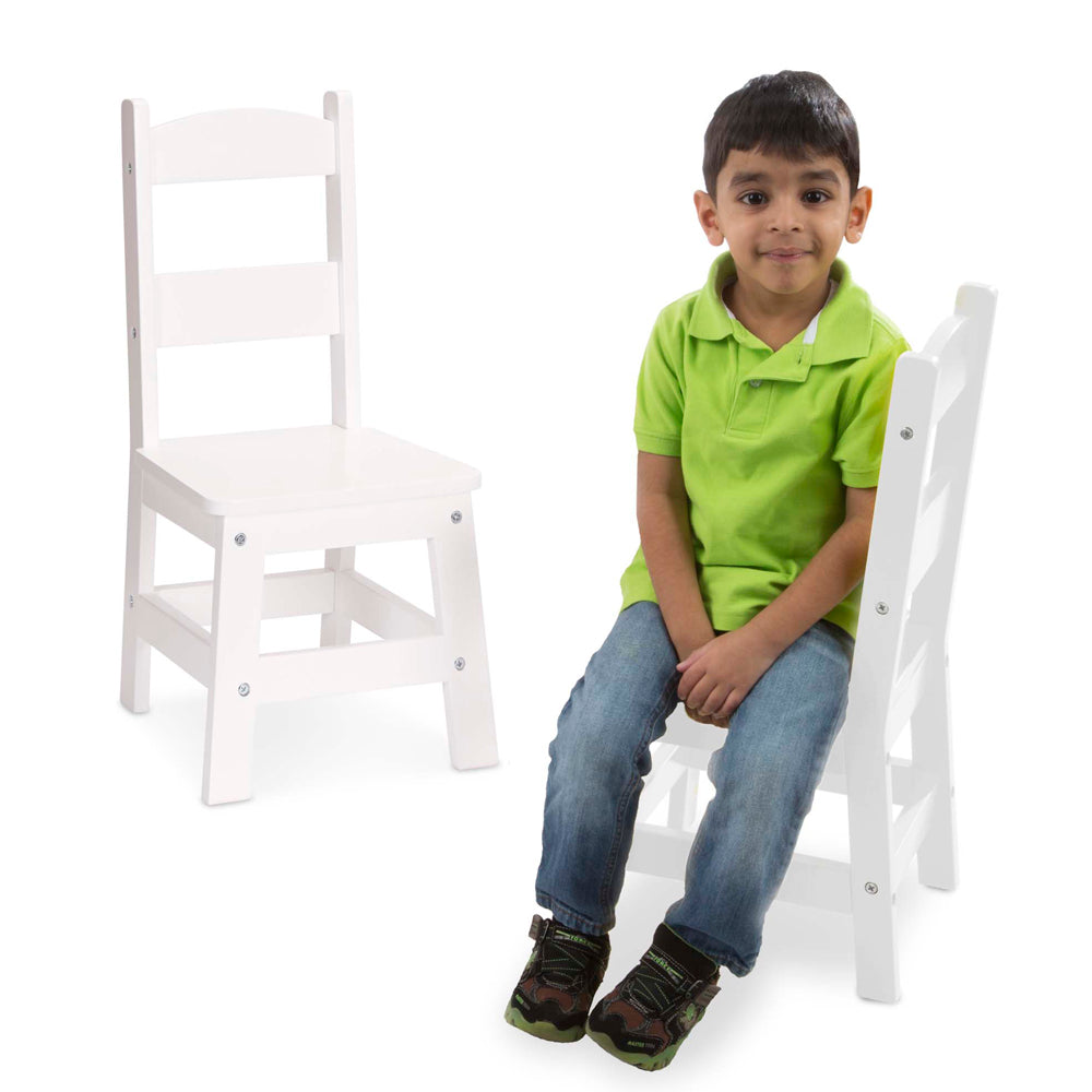 Melissa & Doug fehér szék, 2 db
