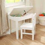 Melissa & Doug íróasztal és szék, fehér