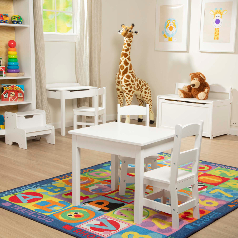 Melissa & Doug íróasztal és szék, fehér