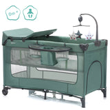 Fillikid Сгъваема Кошара За Сън И Игра На Две НиваCapri - Green