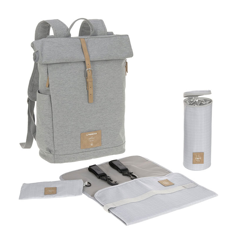 Rucsac Rolltop Gri Melange