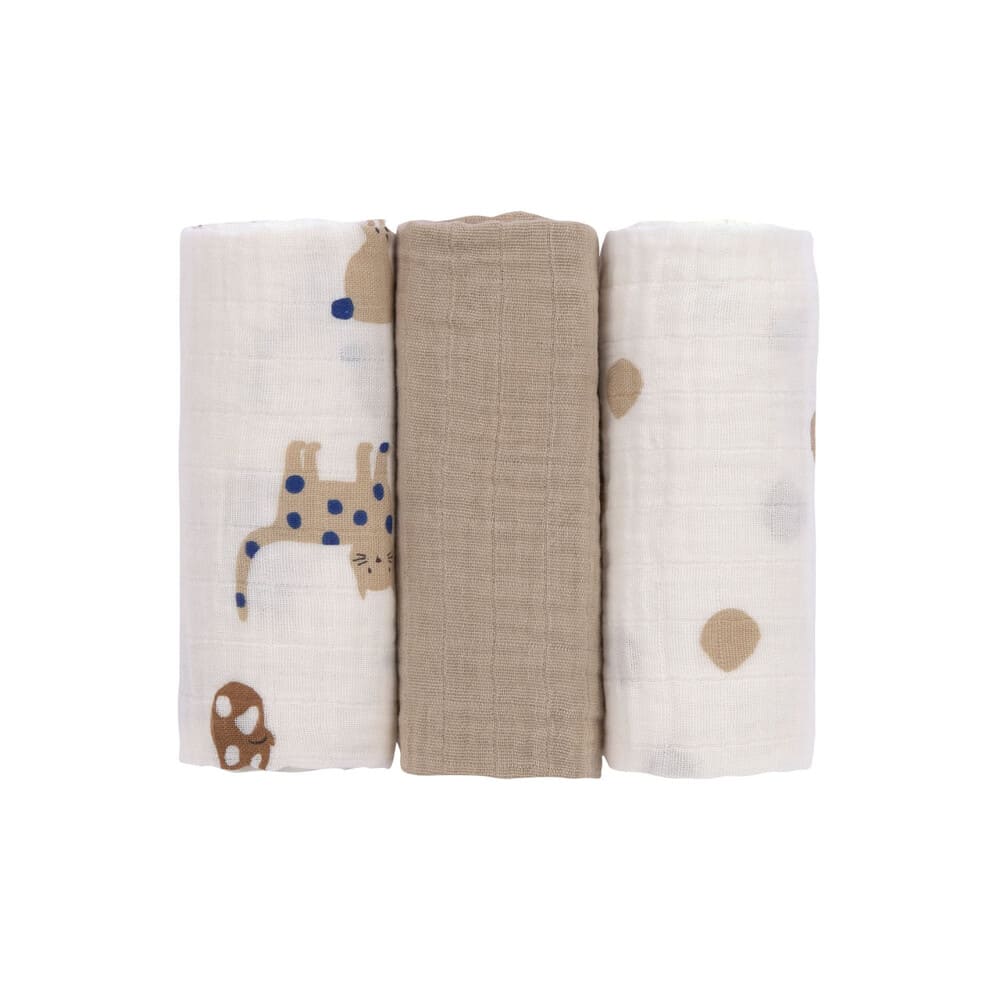 Пелени 3бр.little Mateys, Royal Blau Lassig