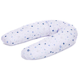 Pernă de sarcină și alăptare Fillikid cu husă de bumbac - 190 cm - Stele albastre