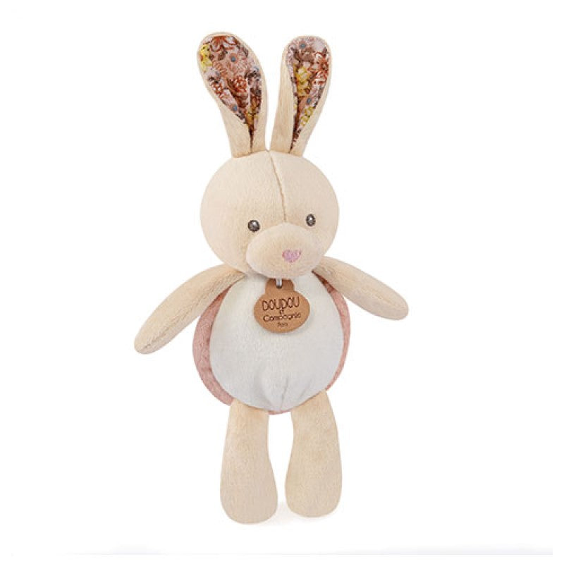 Pop Up plüssnyúl, 20 cm, bézs-rózsaszín, Doudou