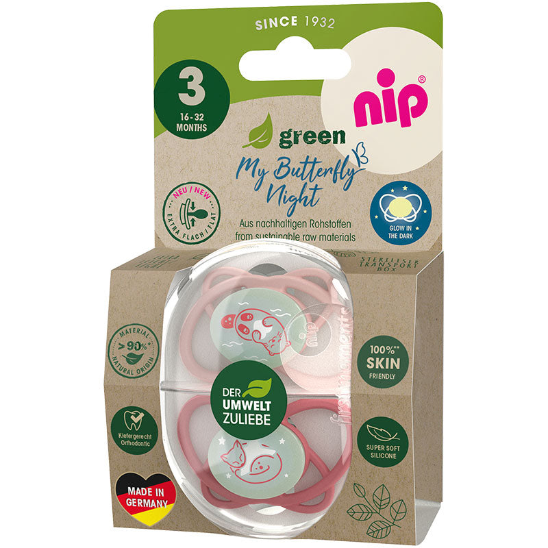 Залъгалка Green Силикон 16 32m. 2 Бр.розов Nip