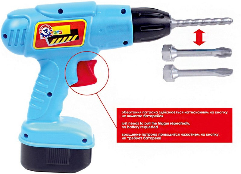 Винтоверт С Механично Въртящо Движение И Сменящи Се Приставки 17Х17Х6