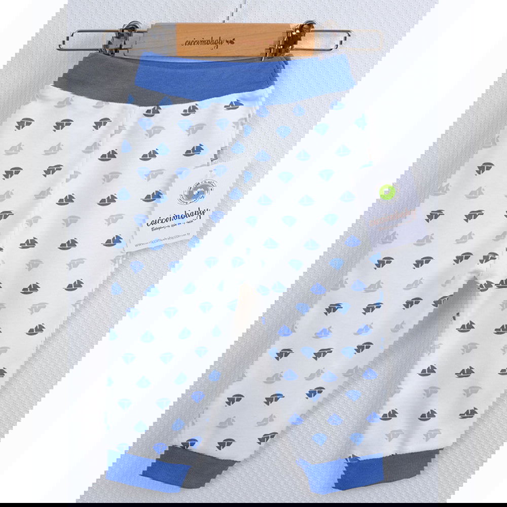 4650 Панталон За Новородено Индиго 3М --- BebeMama