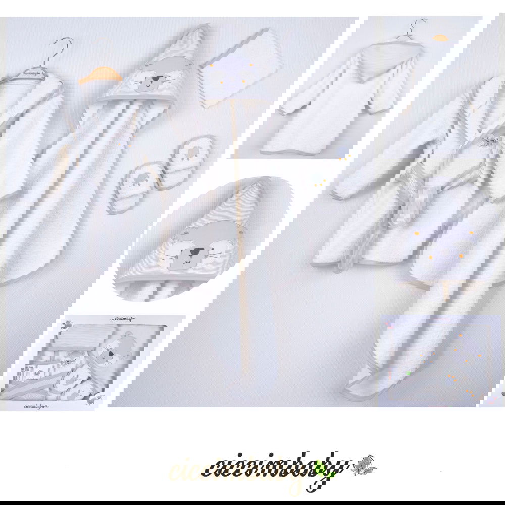 4701 Комплект За Баня 4Ч. Лъв Сив --- BebeMama