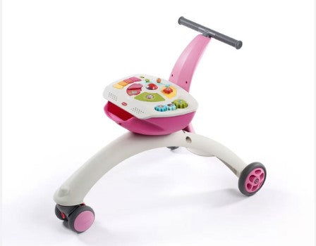 Активно-Двигателна Играчка 5-In-1 Tiny Love Walk Behind &Amp; Ride-On Pink, 6-36М, Розова --- BebeMama
