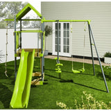 Green For Swing Set Комплект С Люлки И Пързалка За Игра Sonne