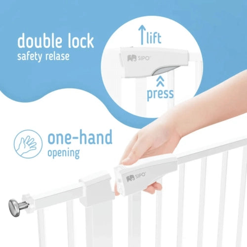 Бяла Преграда За Стълби С Удължение 7см. + 14см. В Сет Sipo