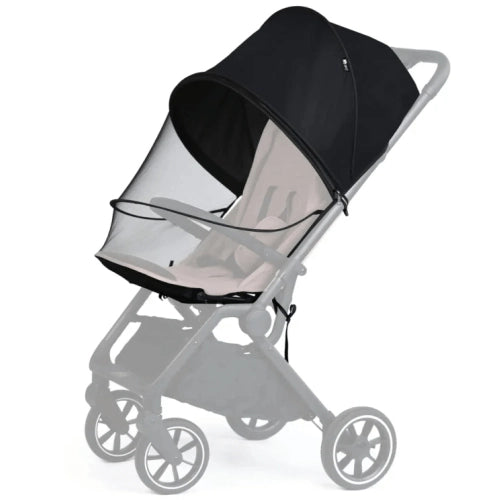 2 В 1 Мрежа Против Комари И Сенник За Колички, Черен Sipo