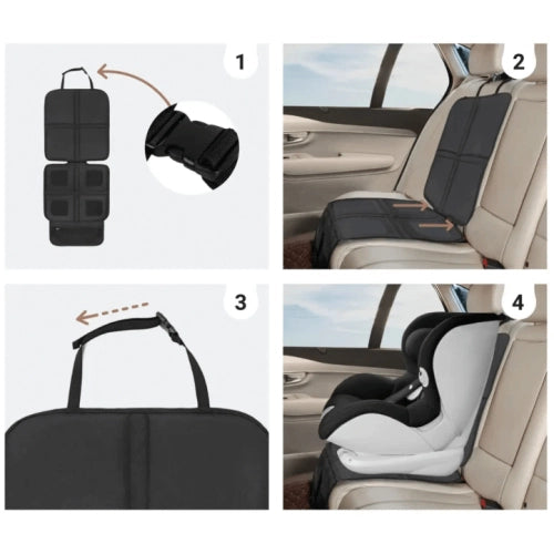 Протектор Постелка За Столчето За Кола, Черна Sipo