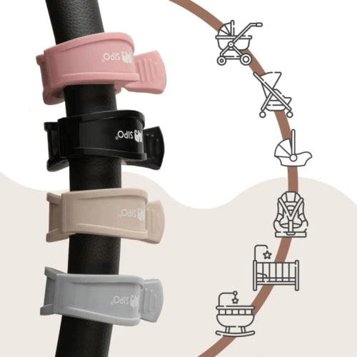 Функционални Щипки За Количка И Столче За Кола 2 Бр., Черни Sipo